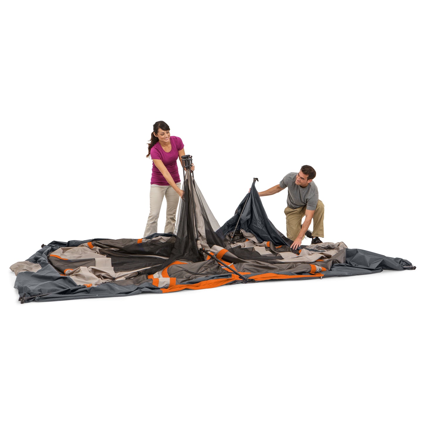 10-Person Instant Cabin Tent – 2-Room Family Camping Tent with Rainfly