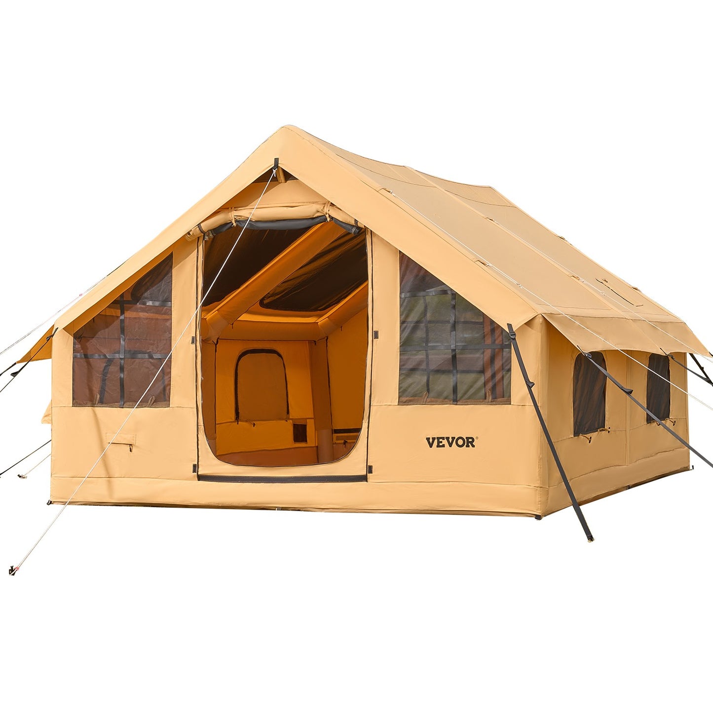 VEVOR Inflatable Tent for Family Camping Tent 5-8 Person Glamping with Hand Pump
